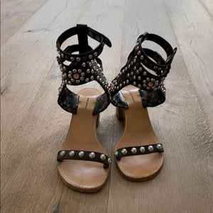 Isabel Marant Carol black leather sandal.